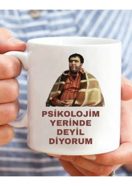 psikolojim tasarımlı hediye kupa bardak