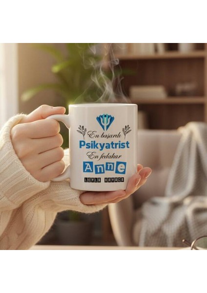Mesleklere Özel Hediyelik|kişiselleştirilebilir Psikolog Anne Hediye Kupa Bardak