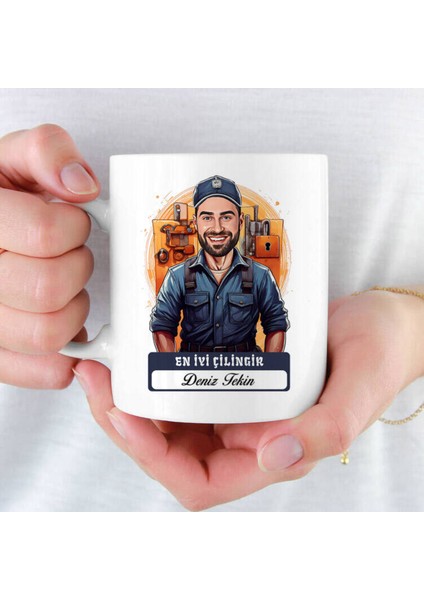 Mesleklere Özel Hediyelik|kişiselleştirilebilir Çilingir Hediye Kupa Bardak