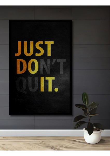 Çerçeve Görünümlü Dekoratif Ahşap Kare Vazgeçme Tablosu Ev/ofis/işyeri/salon/mutfak/banyo Tablo