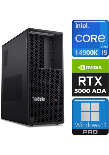 Dws Thinkstation P3 I9-14900K 48GB 1tb SSD 32 GB RTX5000 Ada W11P Iş Istasyonu 30GUSMESTX 003