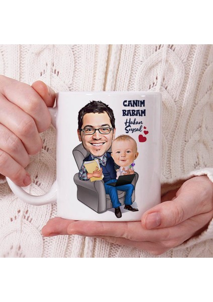 Sevgileye-Arkadaşa Özel Hediyelik|kişiselleştirilebilir Karikatür Hediye Kupa Bardak
