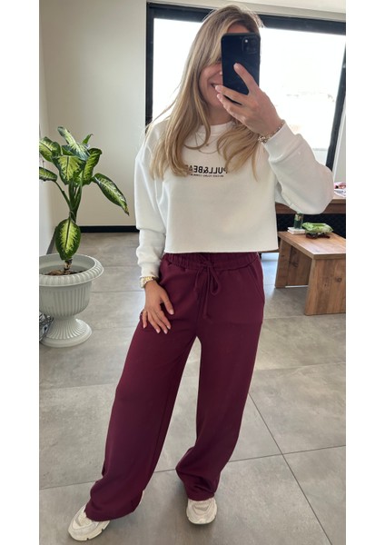 Bordo Modal Kumaş Eşofman Alt fiyatları