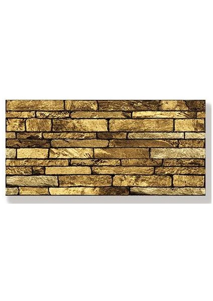 Altın Renkli Kırık Taş Strafor Duvar Panel