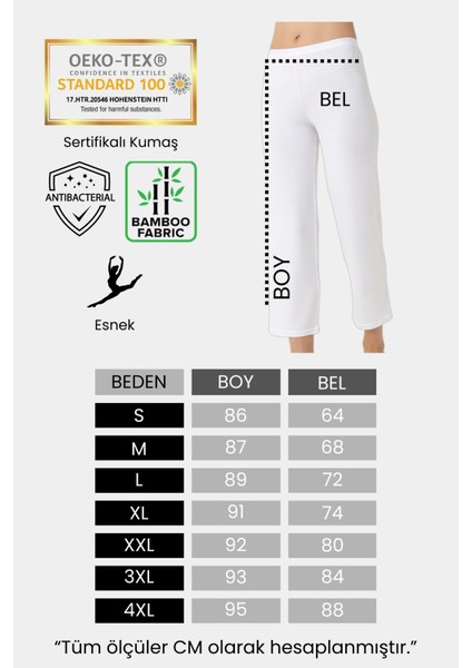 Kadın Bambu Içlik Pantolon Astarı