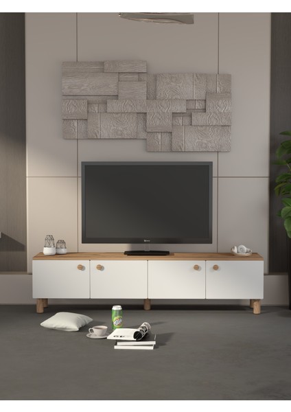 Bohem 180 cm Beyaz Tv Ünitesi indirimleri