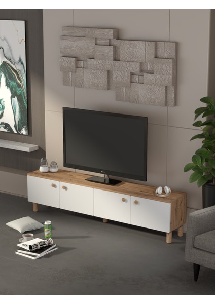 Bohem 180 cm Beyaz Tv Ünitesi