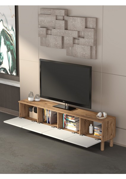 Bohem 180 cm Beyaz Tv Ünitesi