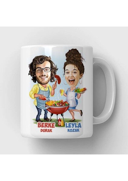 Sevgileye-Arkadaşa Özel Hediyelik|kişiselleştirilebilir Karikatür Hediye Kupa Bardak