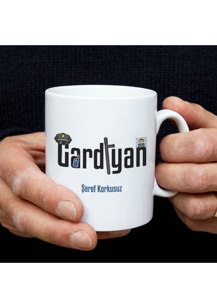 Mesleklere Özel Hediyelik|kişiselleştirilebilir Gardiyan Hediye Kupa Bardak