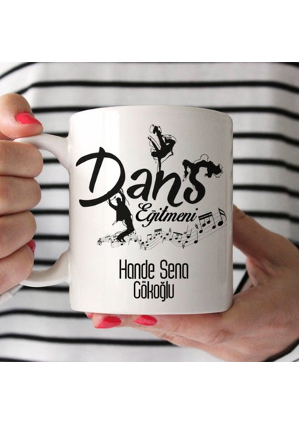 Mesleklere Özel Hediyelik|kişiselleştirilebilir Dans Eğitmeni Hediye Kupa Bardak