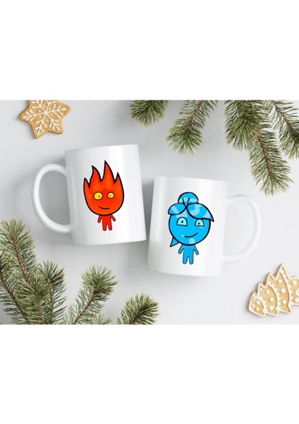 Sevgililer Gününe Özel| Kişiselleştirilebilir 14 Şubat Hediye Çift Kupa Bardak Seti