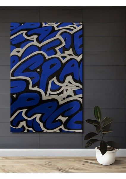 Dekoratif Ahşap Kare Uzay Desenleri Tablosu Ev/ofis/işyeri/salon/mutfak/banyo Tablo