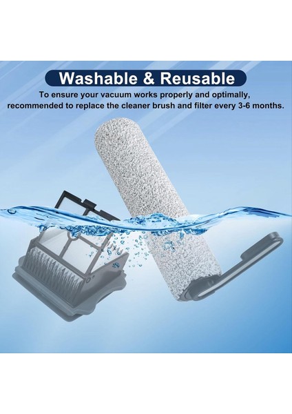 Tineco Floor One S5 ve S5 Pro Için Hepa Filtre ve Fırça Rulosu Seti (Yurt Dışından) indirimleri