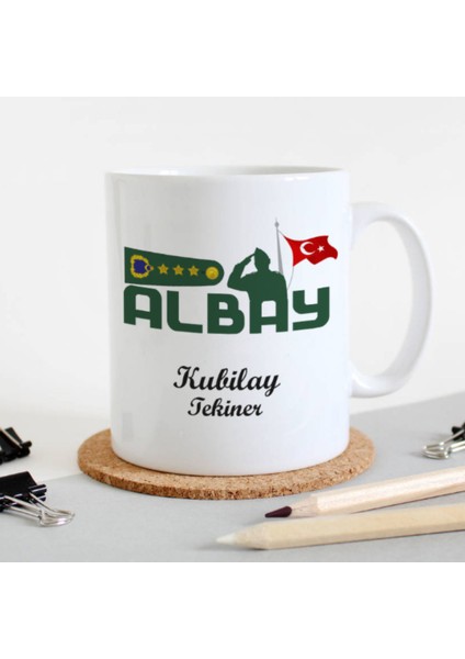 Mesleklere Özel Hediyelik|kişiselleştirilebilir Albay Hediye Kupa Bardak