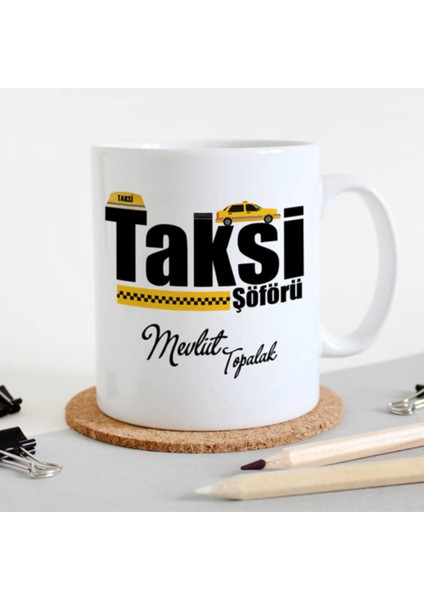Mesleklere Özel Hediyelik|kişiselleştirilebilir Taksici Hediye Kupa Bardak