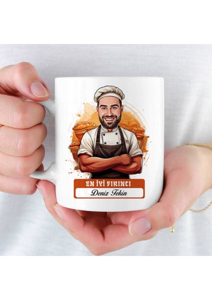Mesleklere Özel Hediyelik|kişiselleştirilebilir Fırıncı Hediye Kupa Bardak