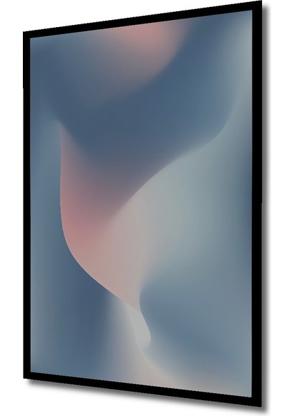 Çerçeve Görünümlü Dekoratif Ahşap Kare Pastel Dalgalar Tablosu Ev/ofis/işyeri Tablo fiyatları