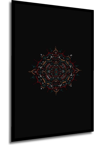 Çerçeve Görünümlü Dekoratif Ahşap Kare Mandala Deseni Tablosu Ev/ofis/işyeri Tablo modelleri