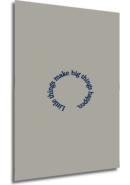 Dekoratif Ahşap Kare Küçük Şeyler Büyük Şeyleri Başarır Tablosu Ev/ofis/işyeri Tablo modelleri