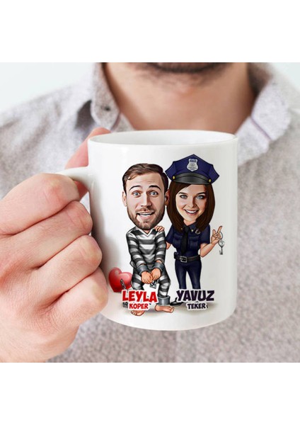 Sevgileye-Arkadaşa Özel Hediyelik|kişiselleştirilebilir Karikatür Hediye Kupa Bardak