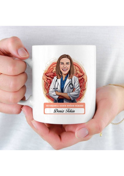 Mesleklere Özel Hediyelik|kişiselleştirilebilir Kadın Doğum Uzmanı Hediye Kupa Bardak