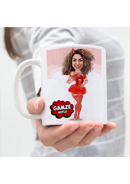 Sevgileye-Arkadaşa Özel Hediyelik|kişiselleştirilebilir Karikatür Hediye Kupa Bardak