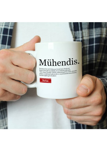 Mesleklere Özel Hediyelik|kişiselleştirilebilir Mühendis Hediye Kupa Bardak