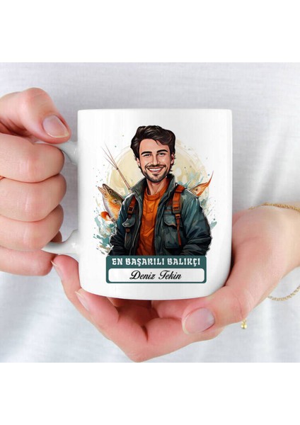 Mesleklere Özel Hediyelik|kişiselleştirilebilir Balıkçı Öğretmen Hediye Kupa Bardak