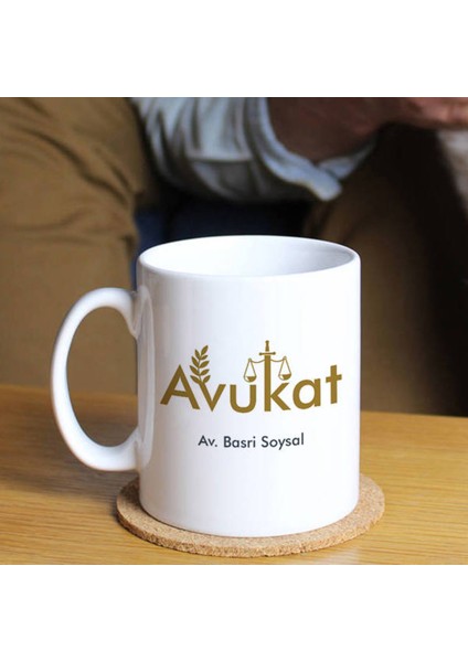 Mesleklere Özel Hediyelik|kişiselleştirilebilir Avukat 2 Hediye Kupa Bardak
