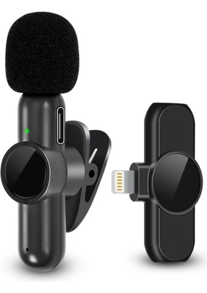 Sıladanal® Type C Uyumlu Iphone Dönüştürücülü Kablosuz Yaka Mikrofonu Android ve Iphone Uyumlu Mini Mikrofon modelleri