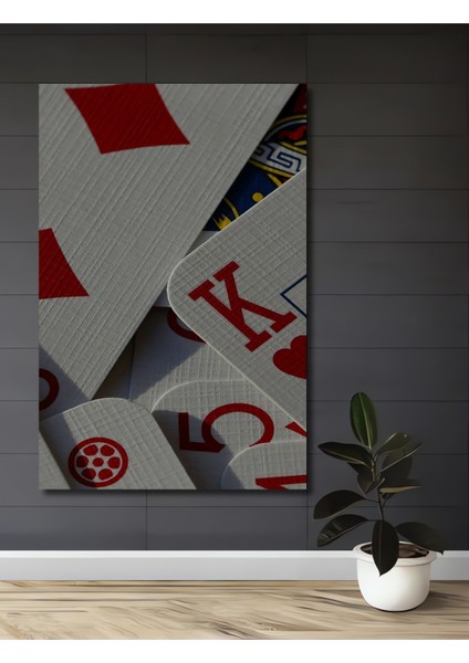 Dekoratif Ahşap Kare Iskambil Kağıtları Tablosu Ev/ofis/işyeri/salon/mutfak/banyo Tablo