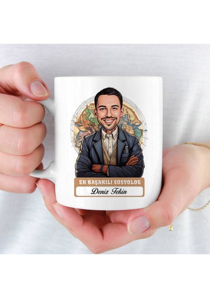 Mesleklere Özel Hediyelik|kişiselleştirilebilir Sosyolog Hediye Kupa Bardak