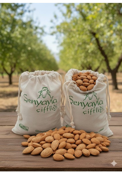 Çiftliği Doğal Kabuklu Badem 3kg