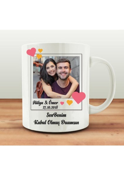 Sevgililer Gününe Özel| Kişiselleştirilebilir Sevgiliye Hediye Kupa Bardak
