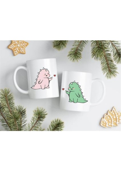 Sevgililer Gününe Özel| Kişiselleştirilebilir 14 Şubat Hediye Çift Kupa Bardak Seti