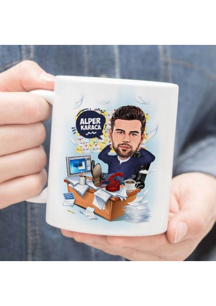 Sevgileye-Arkadaşa Özel Hediyelik|kişiselleştirilebilir Karikatür Hediye Kupa Bardak