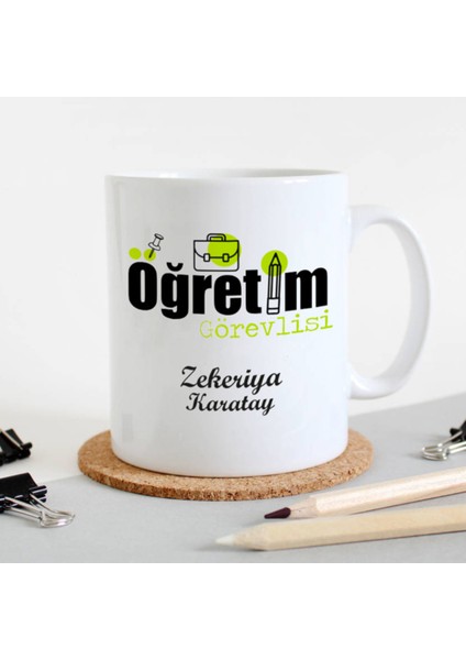 Mesleklere Özel Hediyelik|kişiselleştirilebilir Öğretim Görevlisi Hediye Kupa Bardak