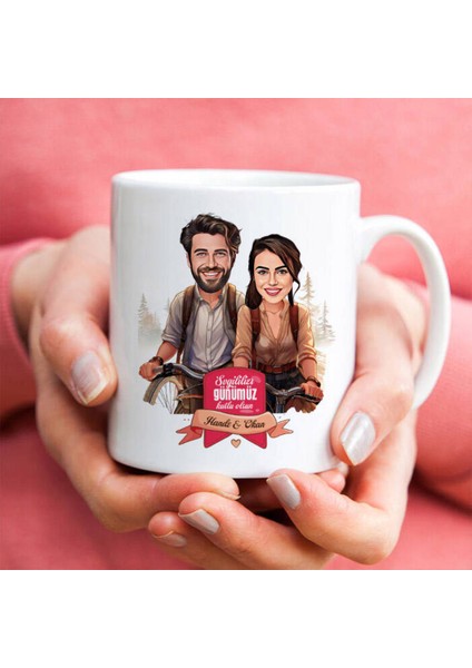 Sevgileye-Arkadaşa Özel Hediyelik|kişiselleştirilebilir Karikatür Hediye Kupa Bardak