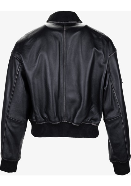 Kadın Hakiki Deri Siyah Deri Mont 993 Bomber Byn Derımont SK25/26 Sıyah Sılme fırsatları