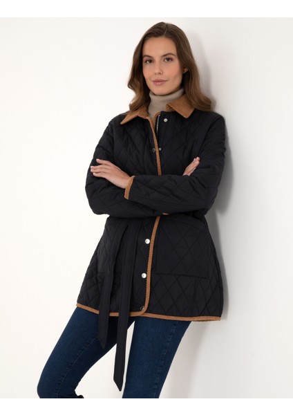 Kadın Lacivert Regular Fit Kaban 50309051-VR033