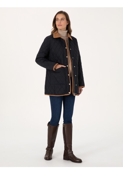 Kadın Lacivert Regular Fit Kaban 50309051-VR033 fırsatları