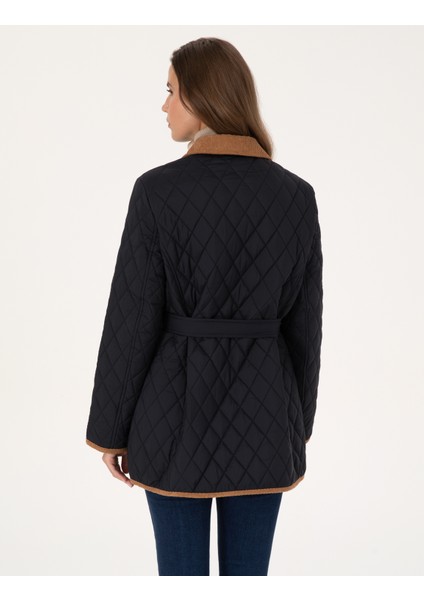 Kadın Lacivert Regular Fit Kaban 50309051-VR033 indirimleri