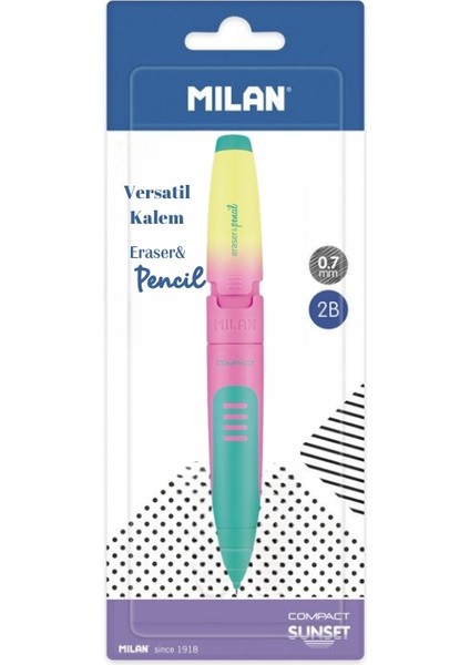 Sunset Serisi Versatil Kalem Silgili - (0.7mm)