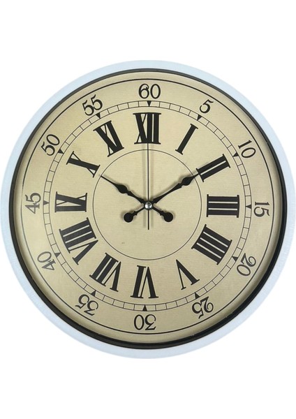 36 cm Dekoratif Beyaz Duvar Saati modelleri
