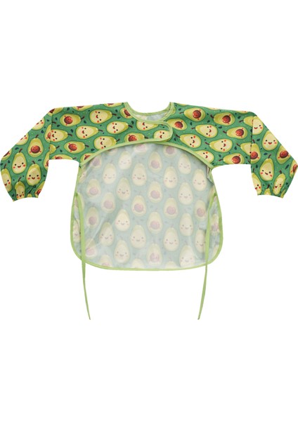 Uzun Kollu Sıvı Geçirmez Bebek Önlüğü 6-24 Ay | Mama ve Aktivite Önlüğü-Avocado modelleri