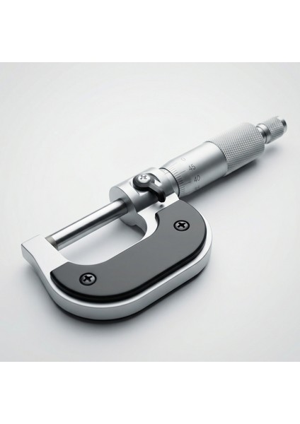 Krom Dış Çap Mikrometresi 0,01 mm Hassasiyet 0-25 mm Saklama Çantasında Ultra Hassas Ölçüm