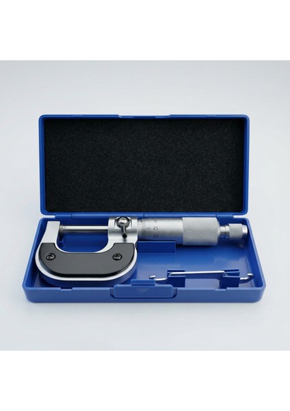 Krom Dış Çap Mikrometresi 0,01 mm Hassasiyet 0-25 mm Saklama Çantasında Ultra Hassas Ölçüm modelleri