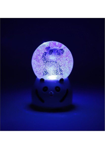 Orta Boy Panda Kar Küresi – Işıklı ve Müzikli Dekoratif Küre 12X8 cm modelleri