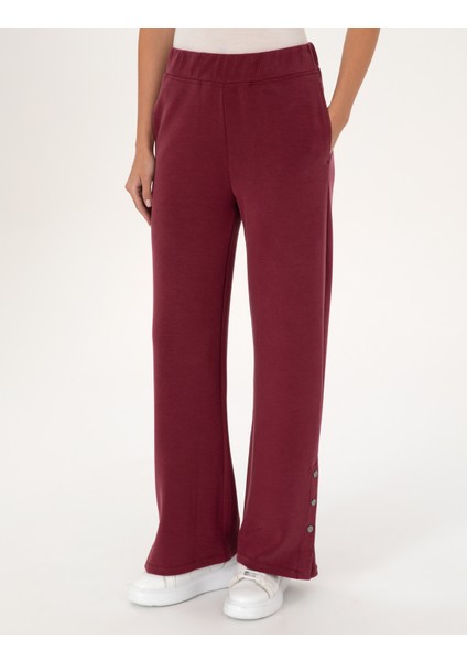 Kadın Vişne Flare Fit Eşofman Altı 50309213-VR223 fiyatları